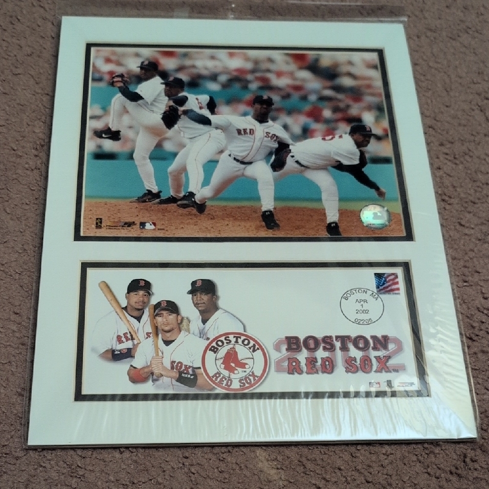 Boston Red Sox Matted Photo Collage 2002 April 1st